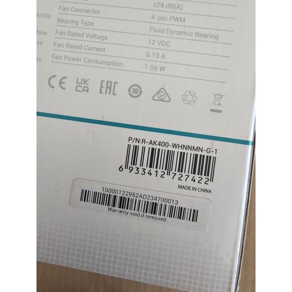 DeepCool AK400 WH Performance CPU Cooler White 4 Direct Touch Copper Heat - Picture 4 of 14